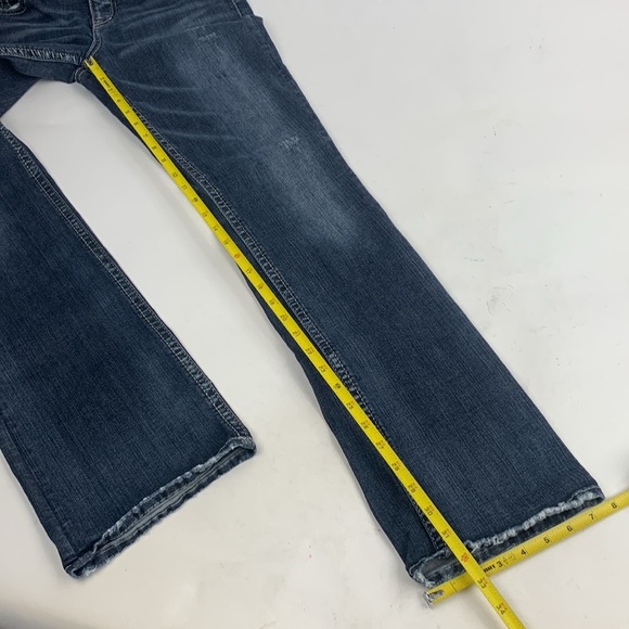 Silver Jeans Suki High Slim Bootcut Fluid Denim Jeans Size 30 Long Inseam - Picture 13 of 16